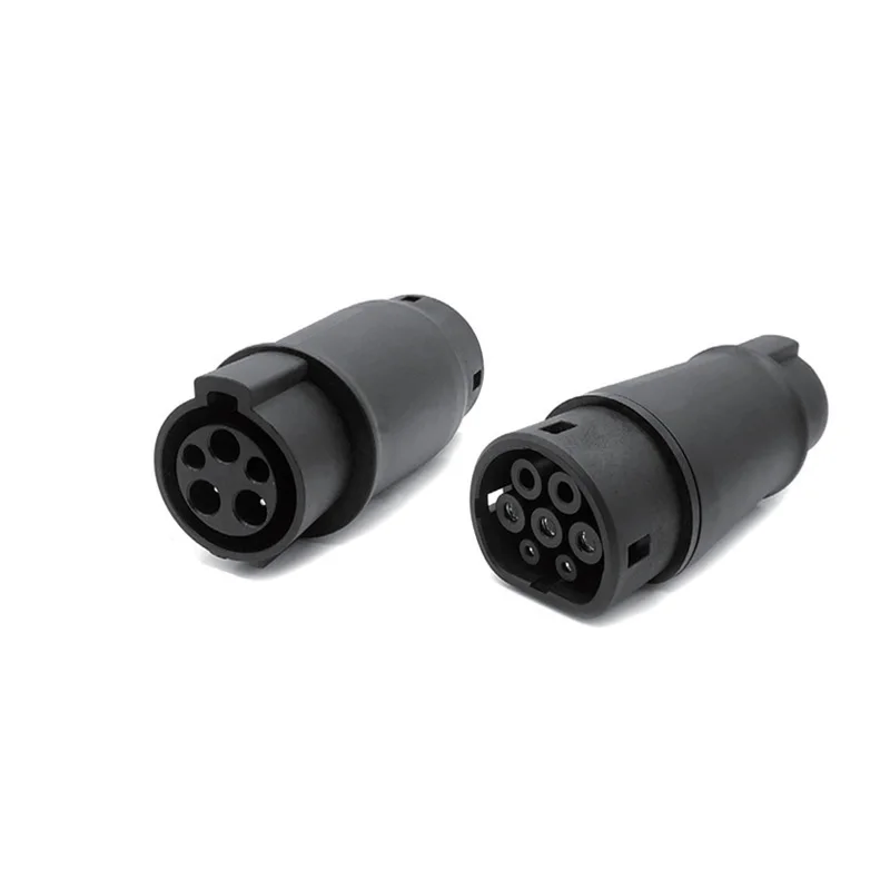 

New energy charging gun adapter American standard type1 to European standard type2 adapter