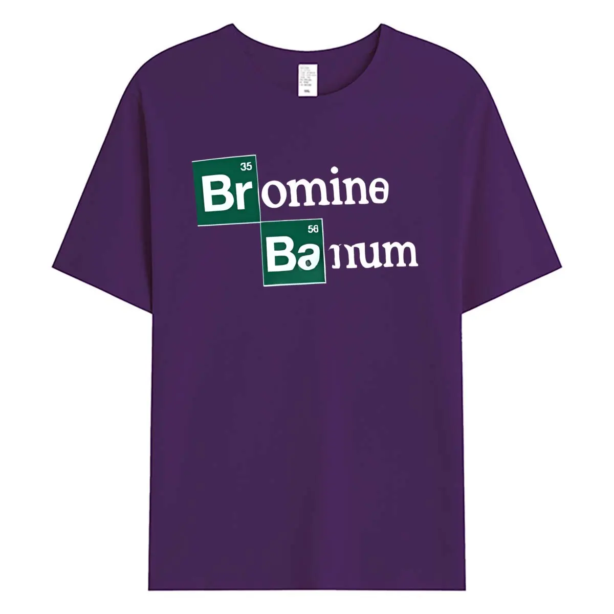 Забавная футболка с изображением брома и бария 2024 футболки на заказ одежда в