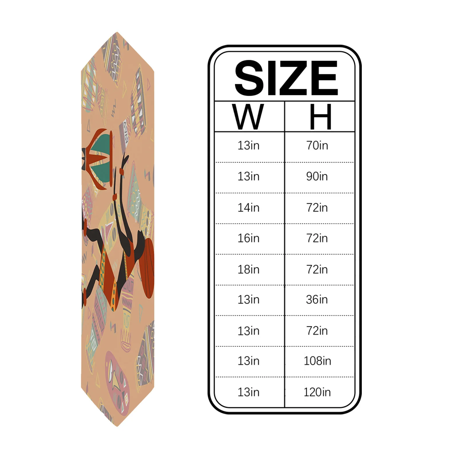 Африканская Женская этническая настольная дорожка кухонный обеденный стол