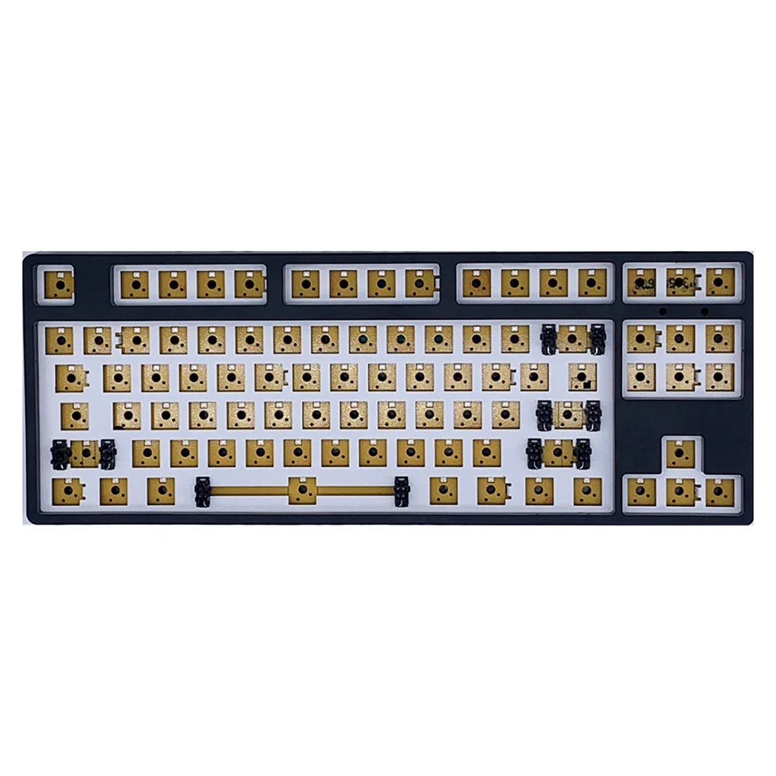 

87 клавиш, механическая клавиатура, сварочная пластина, вал сиденья, горячая замена, DIY клавиатура на заказ, цвет черный