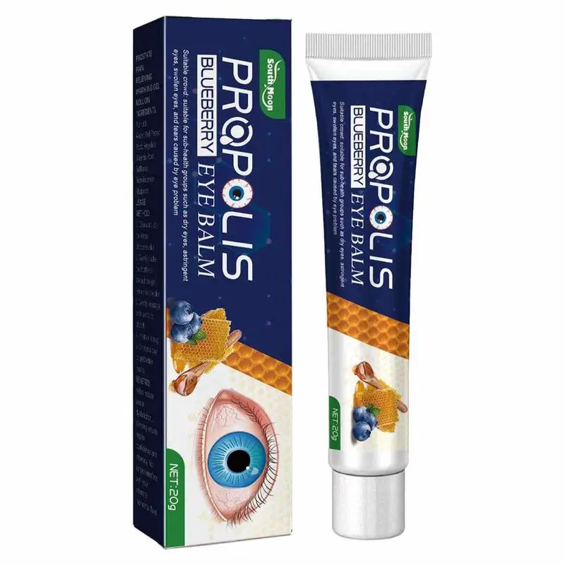 

Propolis Blueberry Extract Essence Eye Cream Moisturizing Anti-Aging Under Eye Cream Lifting Skin 20g Reduce Eye Fatigue