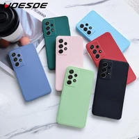 for samsung galaxy s22 ultra s21 fe s20 plus shockproof solid color silicone phone case a52 a72 a32 a22 5g a42 a82 a51 a71 a50