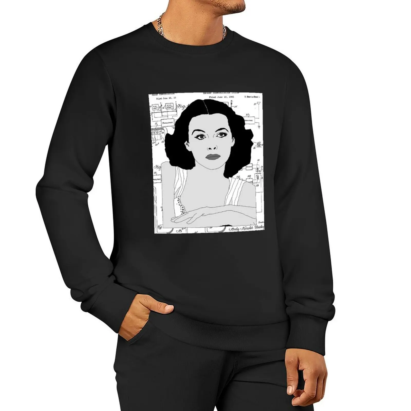 Hedy Lamarr пуловер с капюшоном осенние новые товары мужская дизайнерская одежда