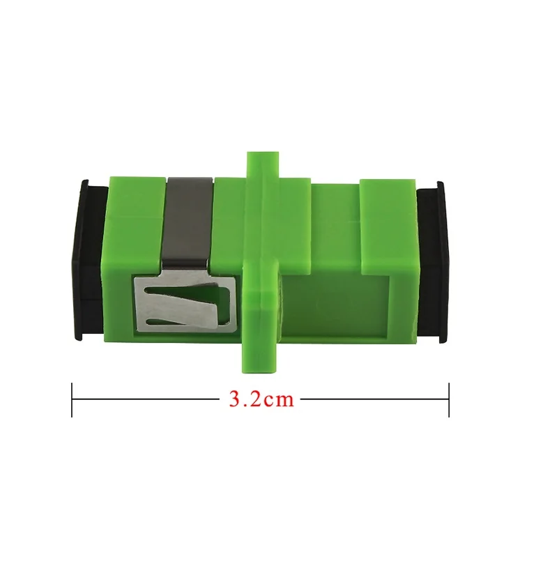 Wholesale Free Shipping 50 Pcs Singlemode SC APC Fiber Optic Connector Adapter Flange