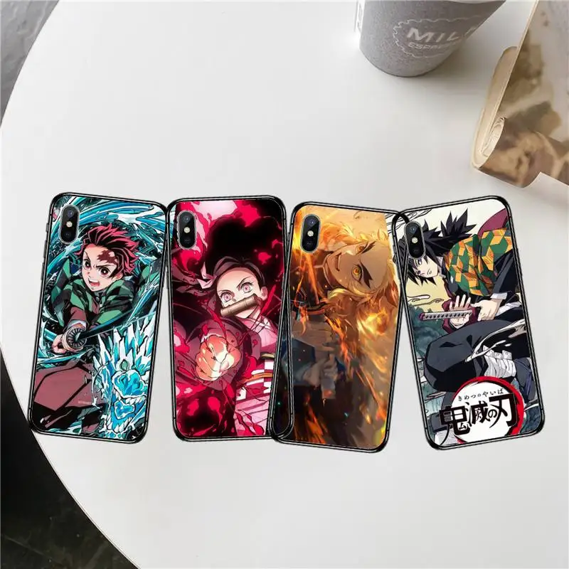 

Kimetsu no yaiba anime Phone Case For iphone 12 11 13 7 8 6 s plus x xs xr pro max mini shell