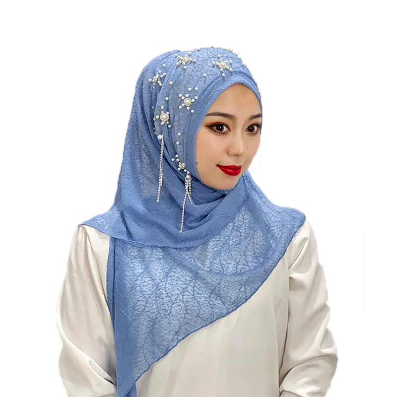A Shawl Hooded Turkish Woman of Abaya Arab Islam, India, Morocco, with A Tassel of Gold Studded with Flowers.
