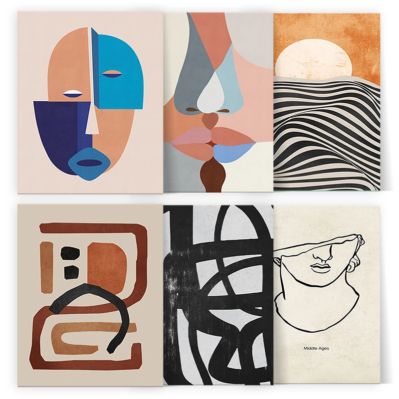 Набор для рисования по номерам RUOPOTY начинающих пейзаж и лицо составленные