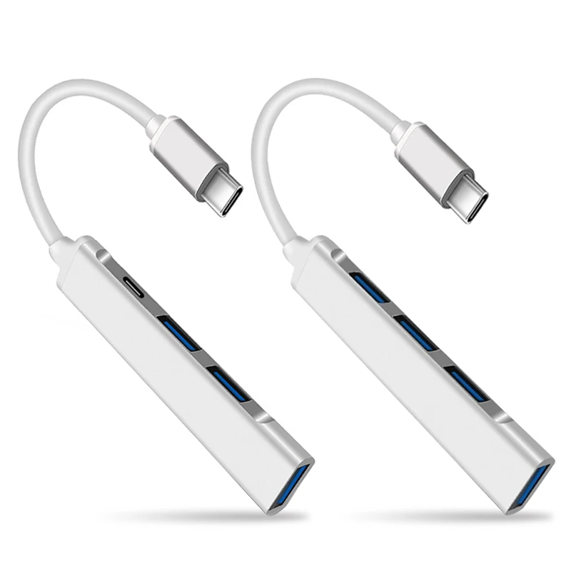 

Концентратор Usb Type-C 3,0, 4 порта, мульти-USB-разветвитель, адаптер OTG для HUAWEI, Xiaomi, Macbook Pro, 13, 15, Air Pro, компьютерные аксессуары для ПК