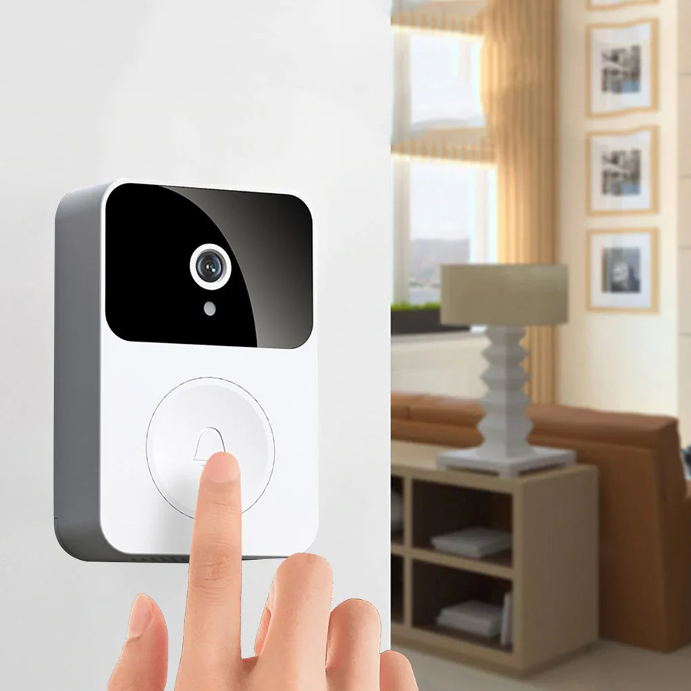 

Умный видеодомофон, беспроводной дверной звонок, перезаряжаемый Wi-Fi, удаленный Домашний домофон с HD ИК-камерой ночного видения