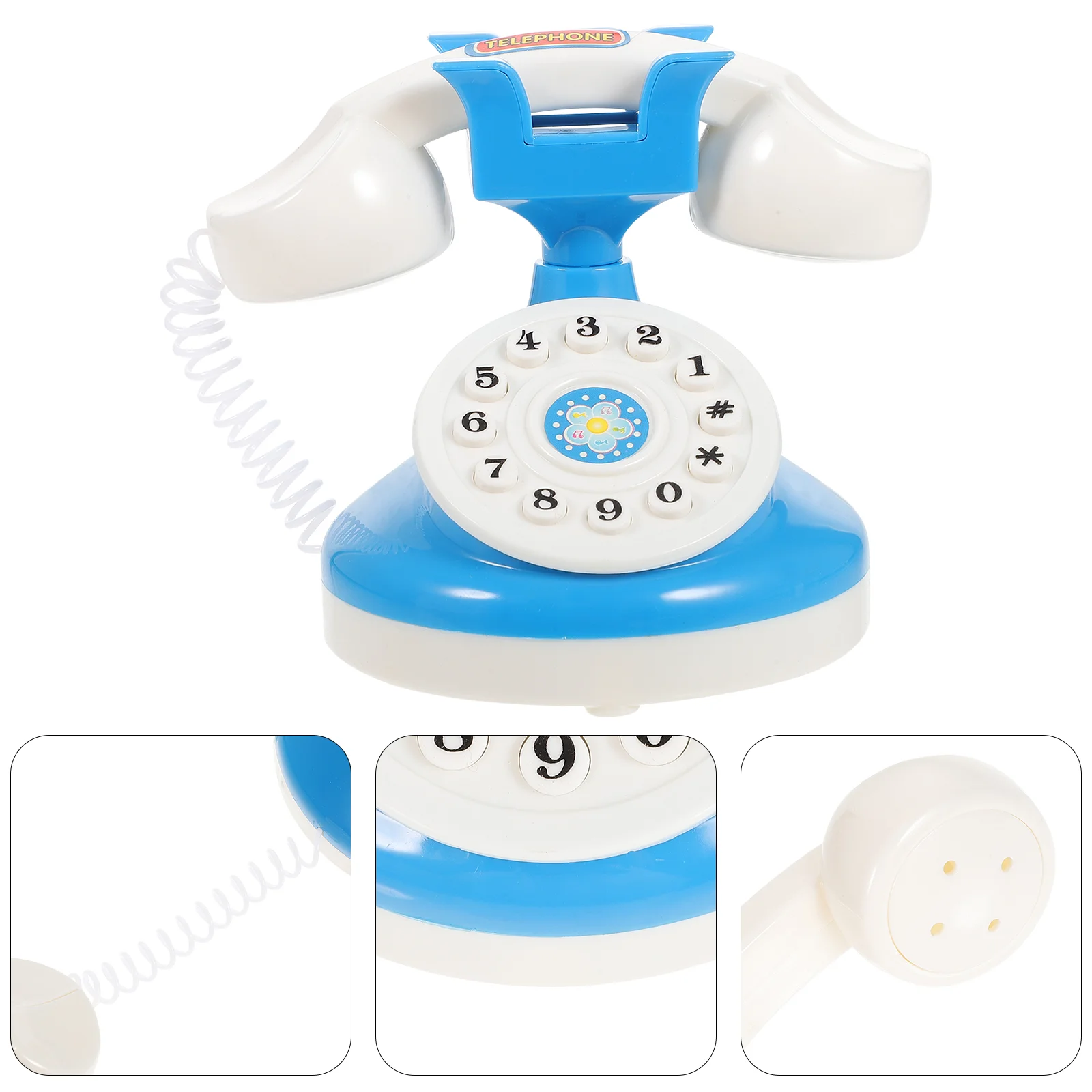 

Simulated Phone Children Play House Plaything Baby Musical Toys Telephone Shape Role-playing Small Cell