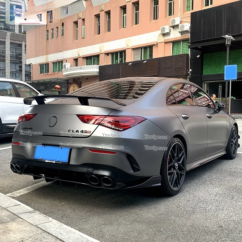 Спойлер для Mercedes Benz C118 CLA Class 2019 2020 2021 CLA180 CLA200 CLA250 CLA220 CLA35 45 ABS, задний спойлер багажника, крыло