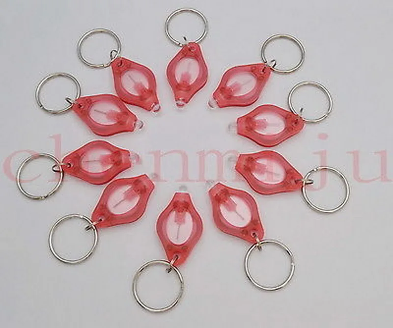 200 шт. высококачественные светодиодные мини-брелки для ключей