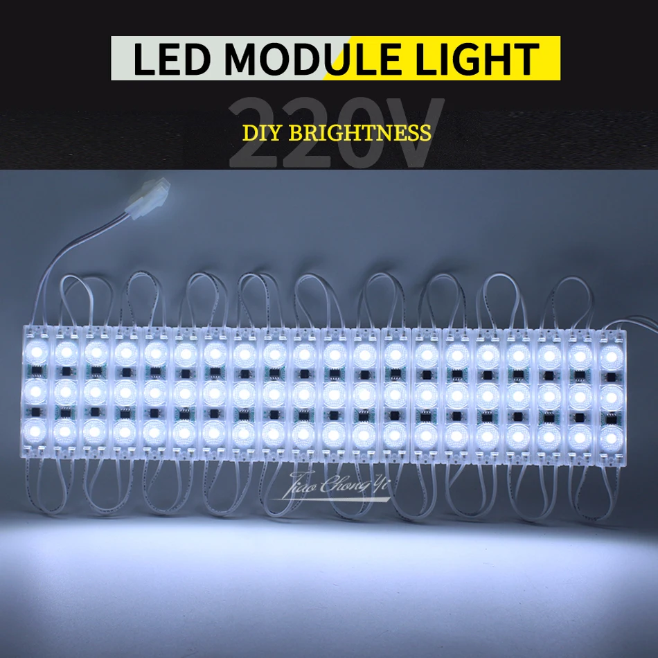 220 В 2835 2 Вт 3 светодиода с ультразвуковым уплотнением светодиодный светильник вой