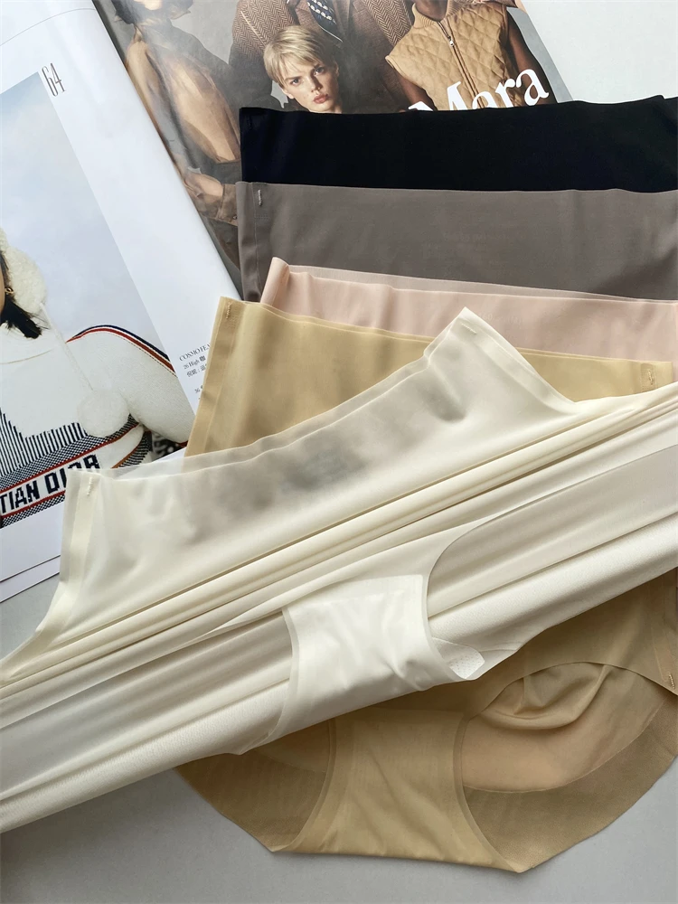 Японская мода для девочек бесшовная невидимая тонкая маска из ледяного шелка с