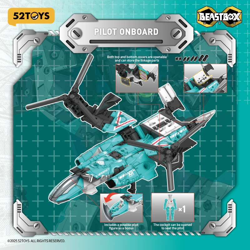 Фото 52TOYS Infinity Box All-round Team IB-15 PATAGONA: Трансформируемый робот, меняющий форму с меха на куб, фигурка-игрушка, подарок №3