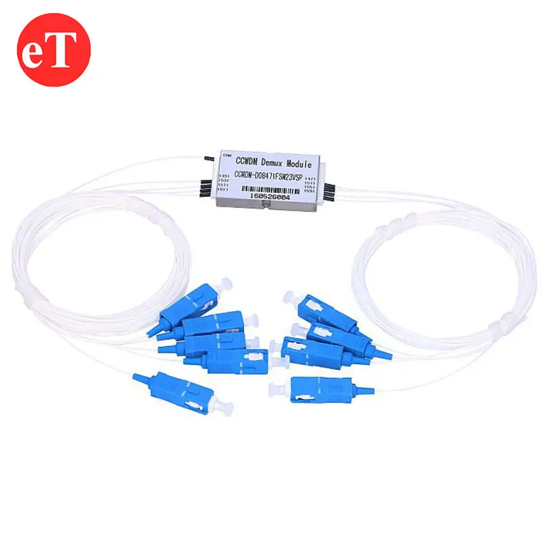 8-канальное устройство фильтра CCWDM WDM компактный волоконно-оптический