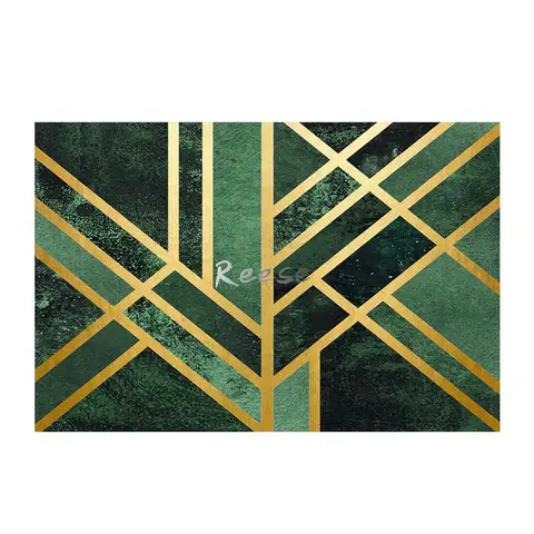 Контрастный геометрический ковёр Reese 100% полиэстер