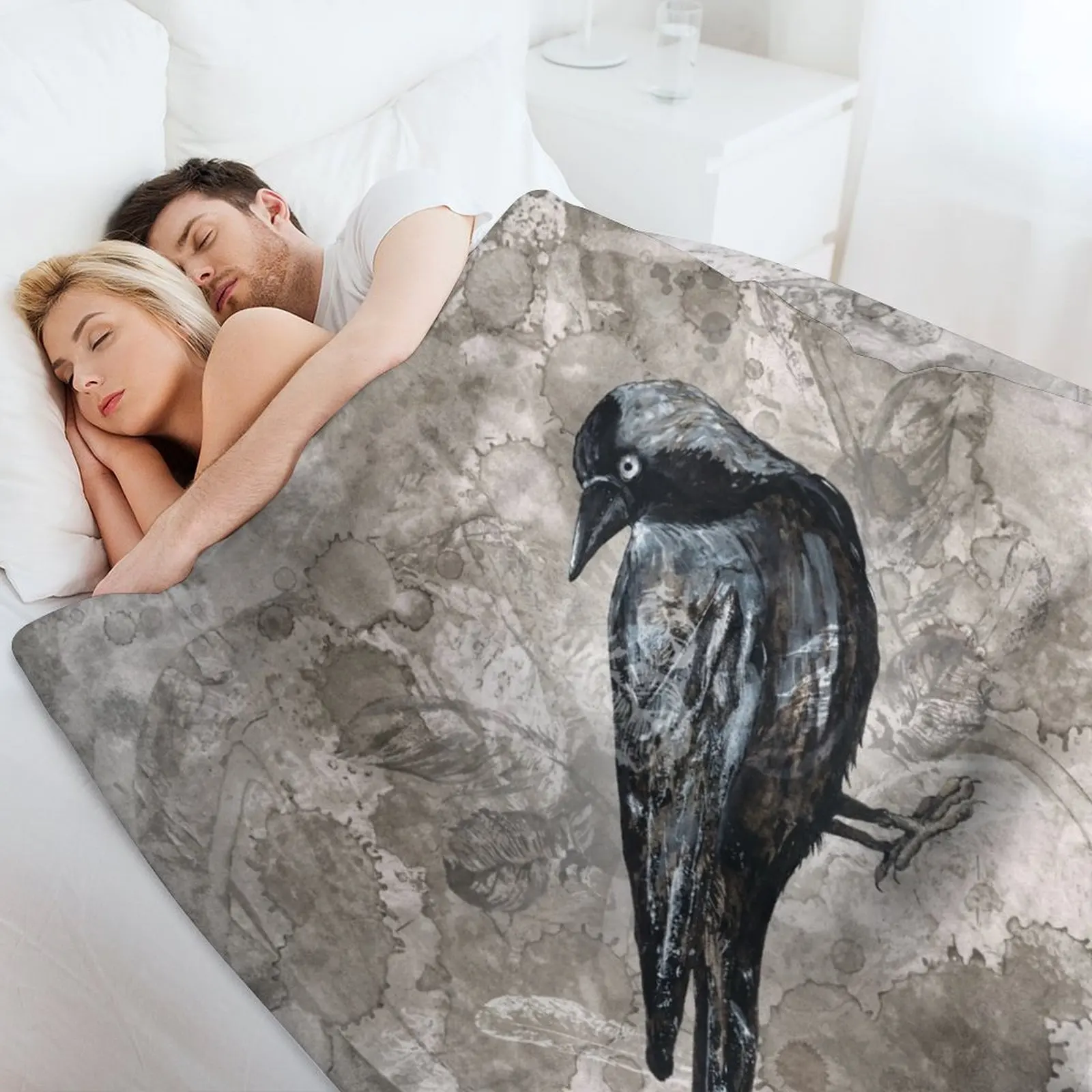 Одеяло в стиле гранж jackdaw Пляжные волосатые одеяла