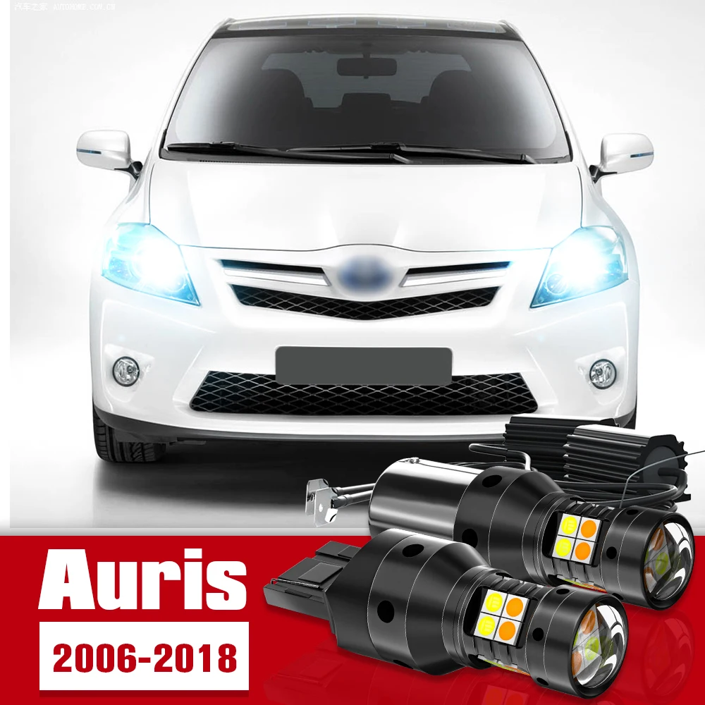 

2pcs Dual Mode Turn Signal+Daytime Running Light Accessories LED DRL For Toyota Auris E15 E18 2006-2018 2011 2012 2014 2015 2016