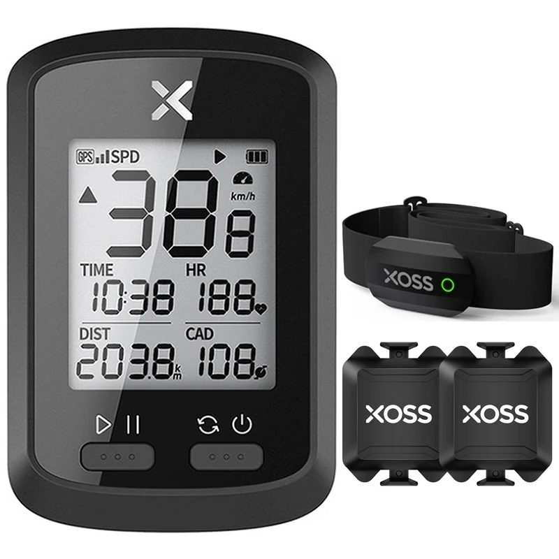 

XOSS Bicycle Speedometer MTB GPS Bike Odometer G Plus Road Cyclocomputer Ant+ Cadence Sensor Bluetooth Wireless Cycling Computer