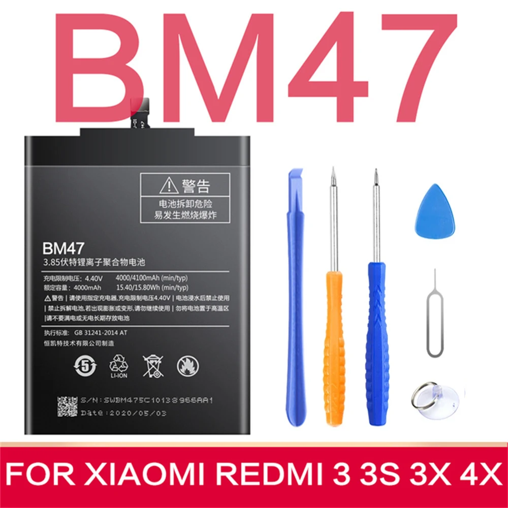 Аккумулятор SIYAA для смартфона XiaoMi Redmi Note 4 4X 4A 5 5A 5X 6 7 7A 8 Pro Plus A2 Lite Go BM47 BN30 BN31 BN41 BN45.