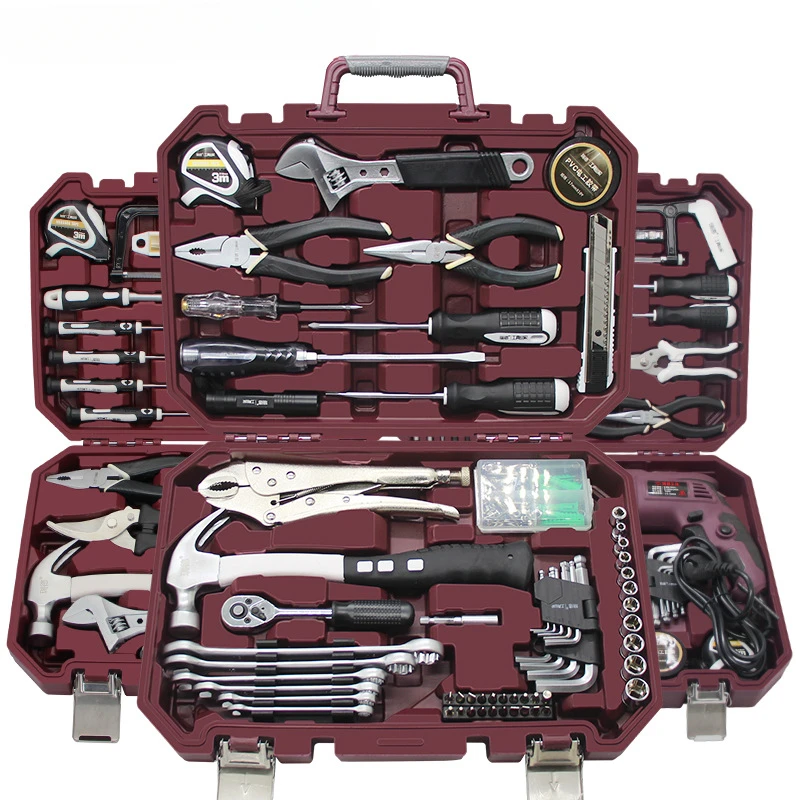 

Household hardware manual tool combination maintenance set, complete toolbox batch