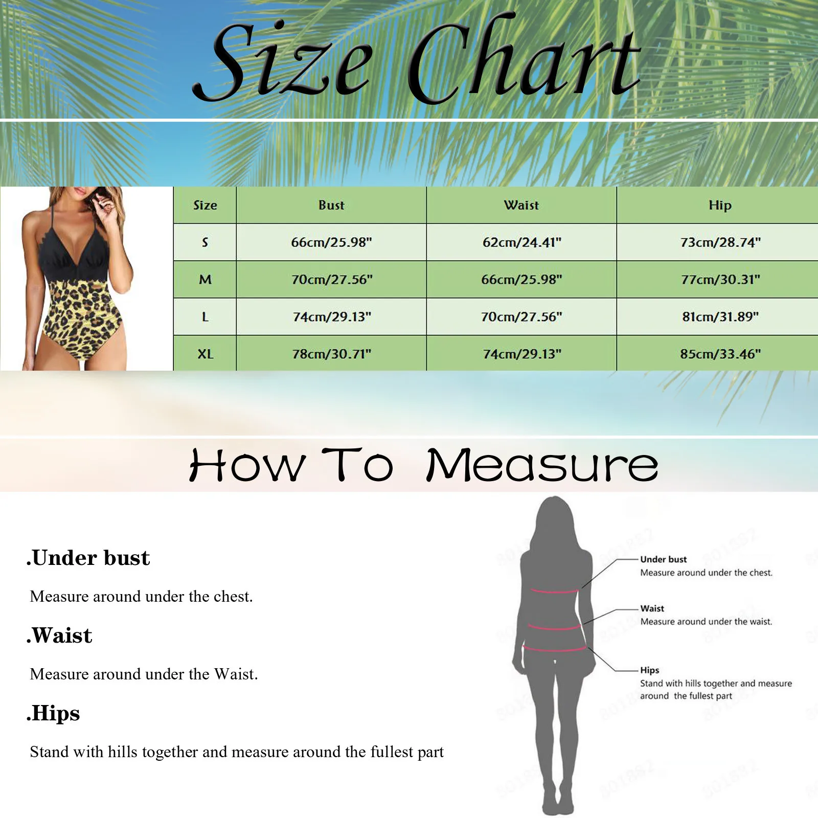 Женский слитный купальник с глубоким V-образным вырезом и принтом | Женская