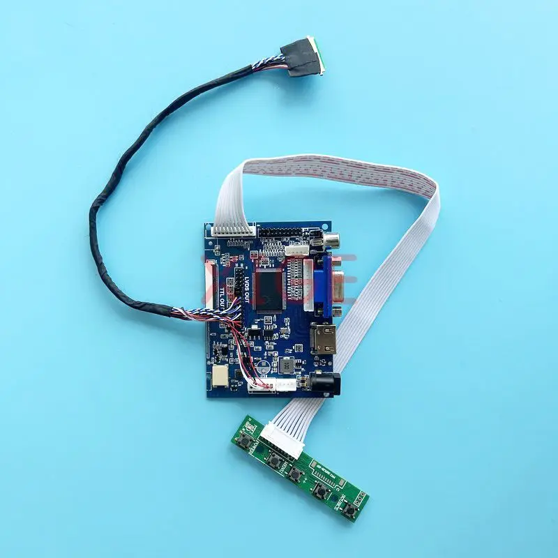 

Плата контроллера LTN156AT29 LTN156AT30, плата VGA 2AV, совместимая с HDMI, комплект для сборки «сделай сам», 1366*768 15,6 "LVDS, 40-контактный ЖК-экран