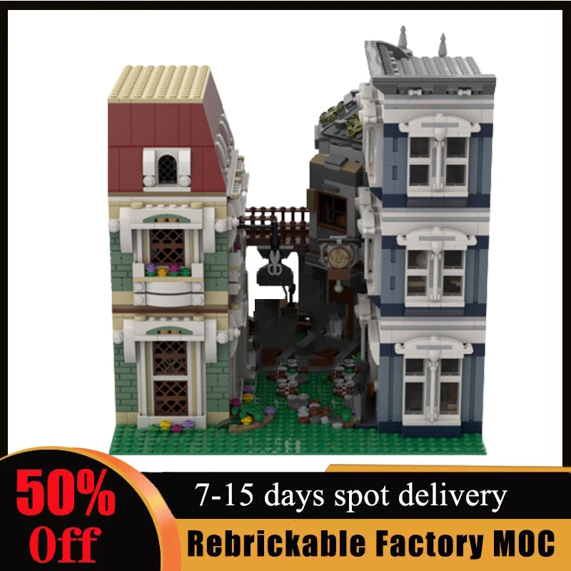 

2429pcs Customized Silkwood Street MOC Building Blocks Street View Bricks Assembled DIY Birthday Children Christmas Toys Gifts