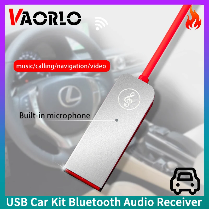 

Автомобильный комплект Bluetooth музыкальный приемник 3,5 мм AUX USB весенний Телескопический дизайн с микрофоном громкой связи вызова стерео ауди...