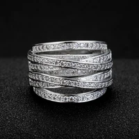 trendy luxury crystal engagement ring for women diamond 925 sterling silver rings 2021 wedding trend female jewerly gifts