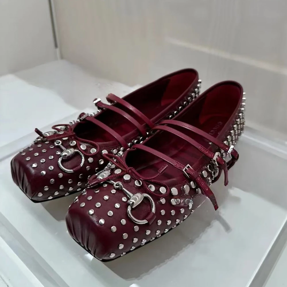 Сандалии женские на ремешках с квадратным носком повседневные туфли-лодочки