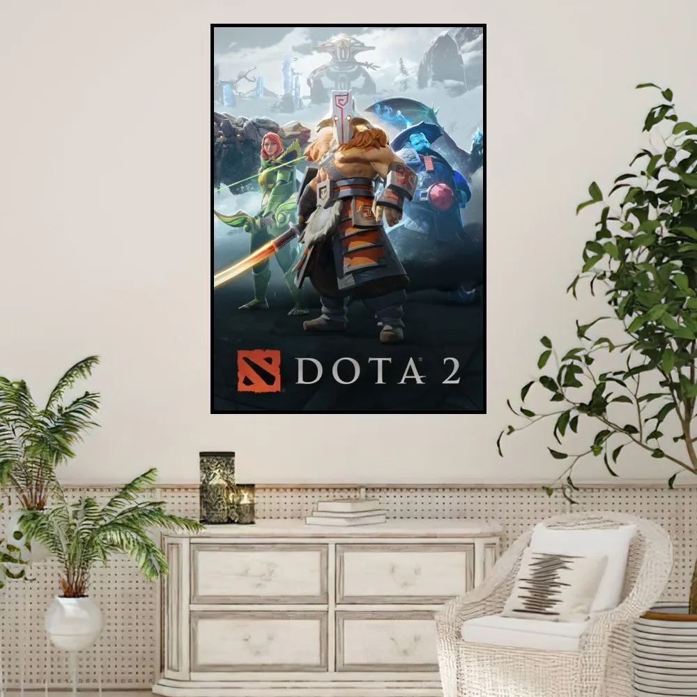 Игровой постер Dota 2 маленькие принты Настенная картина для спальни гостиной