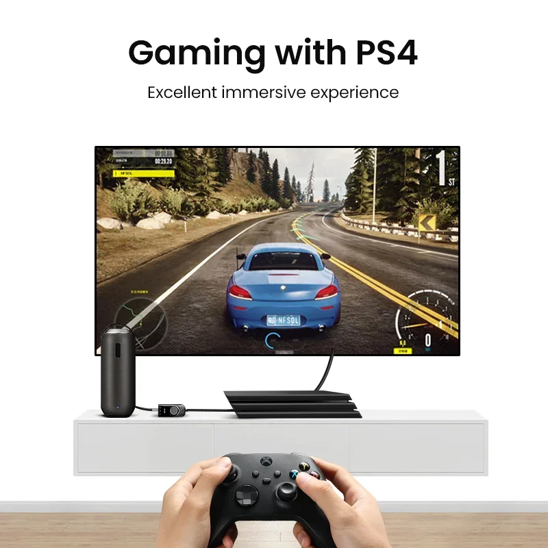 Адаптер для ПК ноутбука PS4 гарнитуры наушников совместим с USB