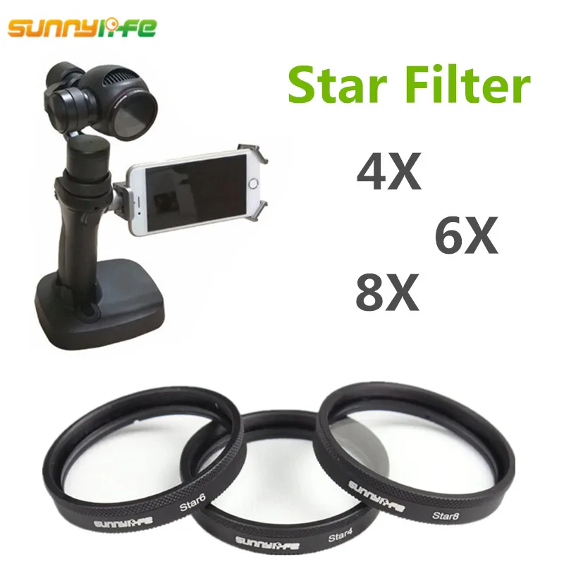 

Фильтр для объектива камеры 4X 6X 8X ночной фильтр 4 6 8-Point Star-8 star8 MCUV ND8 X3 фильтр для DJI OSMO/ OSMO +/ Inspire 1 Sunnylife