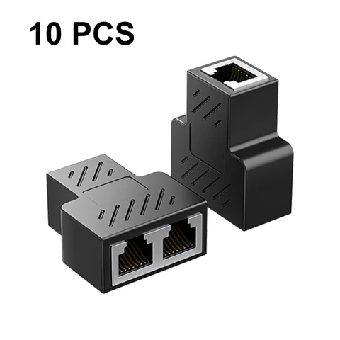 Соединитель RJ45 Cat 7/6/5e Ethernet адаптер 8P8C сетевая Стандартная муфта Женская к мужской локальной сети Cat7 Cat6 соединитель