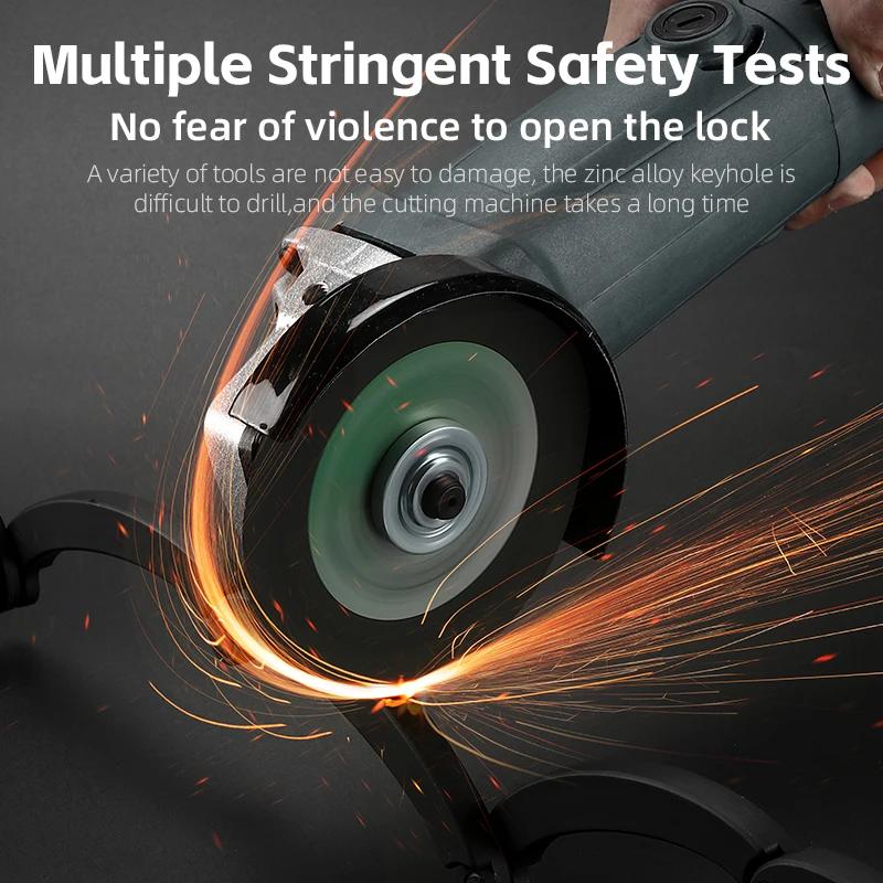 Складной Замок-цепочка для велосипеда высокопрочный замок из легированной стали