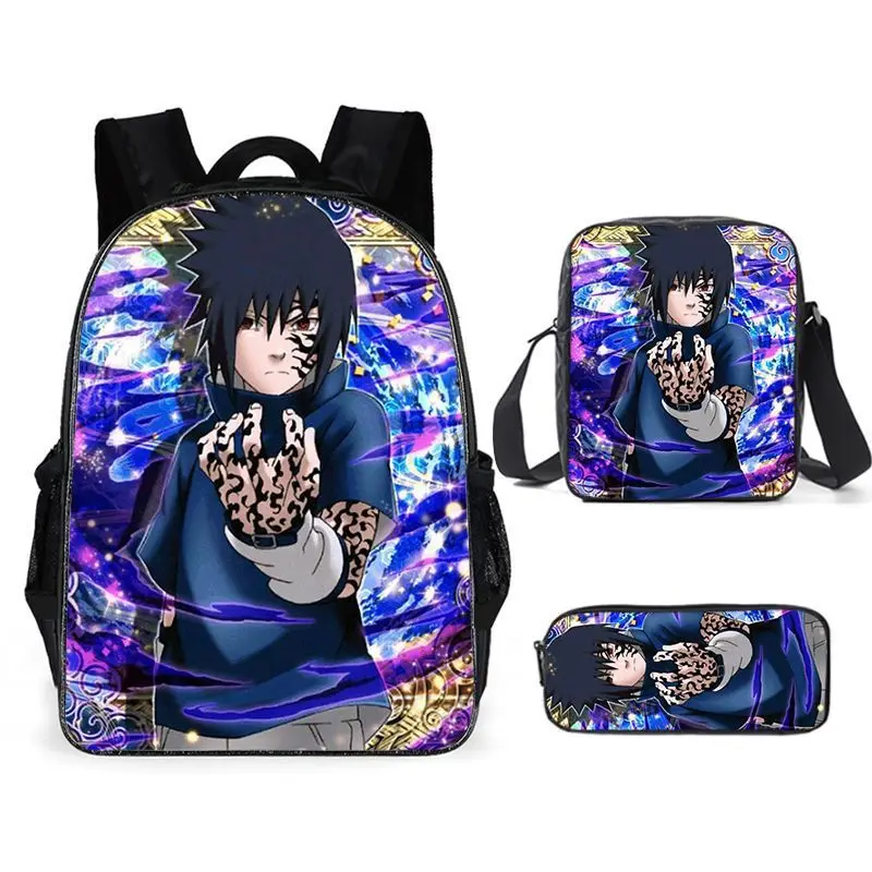 

2023 New Product NARUTO Naruto Polyester Fashion Casual Elementary School School Bag Cartoon Anime Backpack Shoulder Bag Pencil