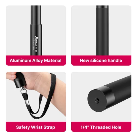 Ulanzi MT-57 Insta360 80/120 см выдвижная невидимая селфи-палка, универсальный стержень для GoPro Insta360 X4 X3 X2 GO 2