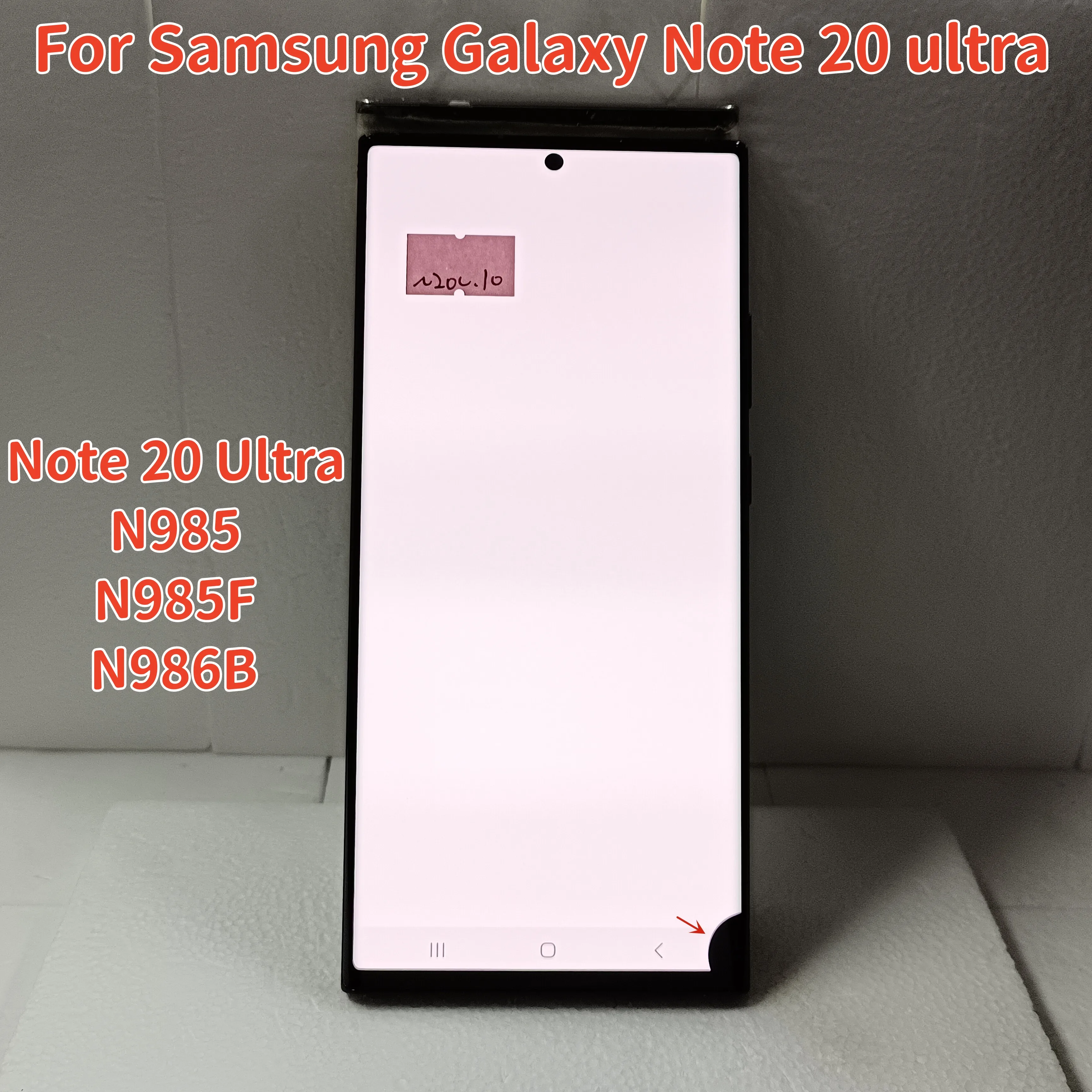 Протестированный 6 9-дюймовый AMOLED ЖК-дисплей для Samsung Galaxy Note 20 Ultra N985 N985F N986B N986U SM-N986F