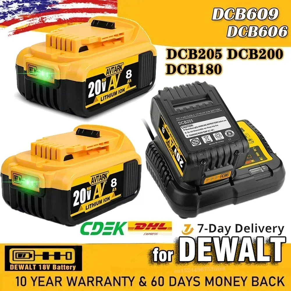 Литий-ионный аккумулятор для DeWalt DCB205 DCB201 DCB203