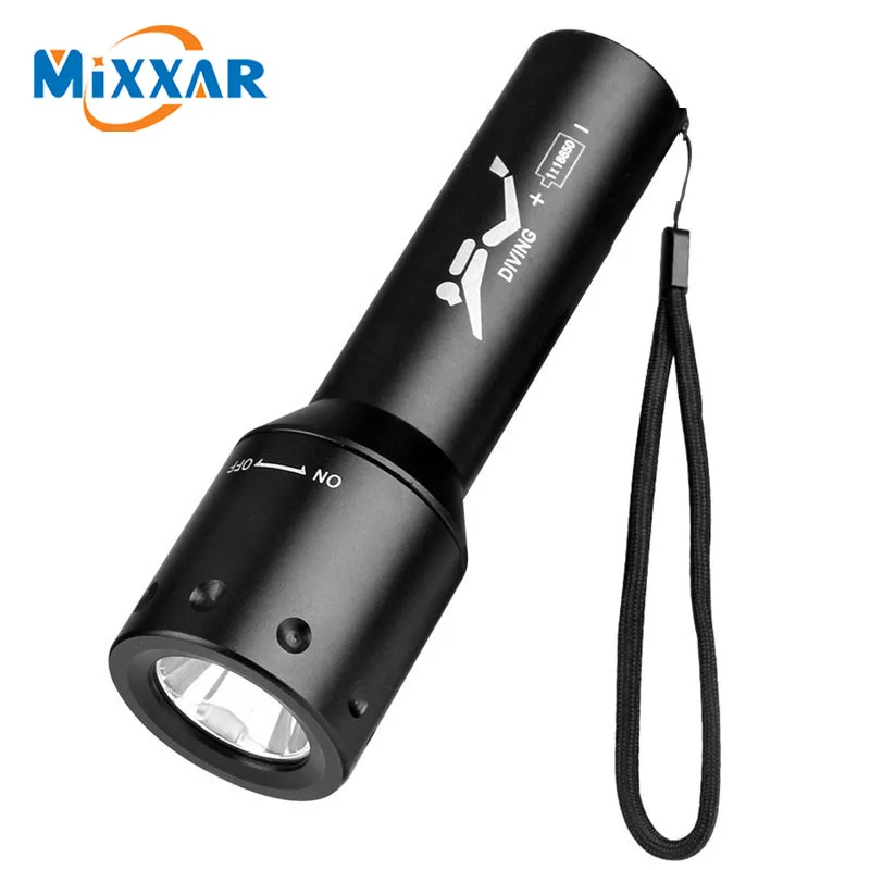 

ZK50 Super Bright LED Flashlight Professional Diving Light Aluminum Alloy Scuba Diver Diving Flash Light Underwater Torch 18650