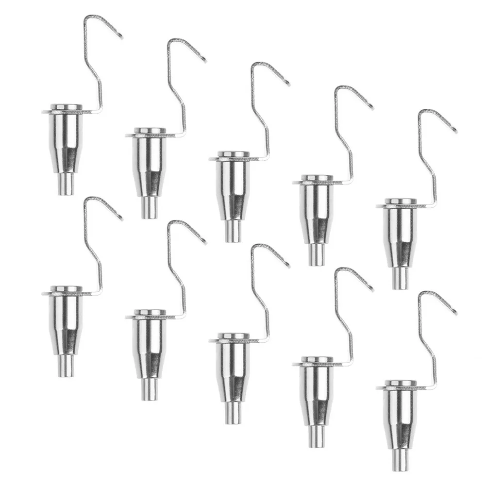 

10pcs Practical Adjustable Display Picture Hanging Exhibition Accessory Wirerope Art Gallery Metal Durable Hanger Painting Hook