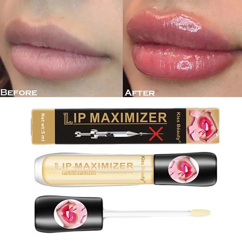 

Lip Maximizer Serum Vitamin E Lip Plumping Gloss Long Lasting Moisturizer Care Lipstick Reduce Lip Fine Lines Lip Plumper Makeup
