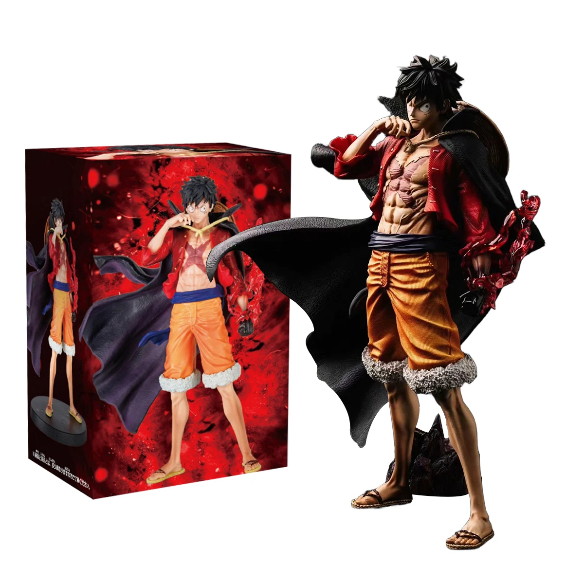Фото 17 см аниме One Piece Luffy фигурка Kaidou Дуэль голова меняющая Обезьяна D. Игрушечная модель Luffy, подарок, стоящая позиция, Коллекционная ПВХ №1