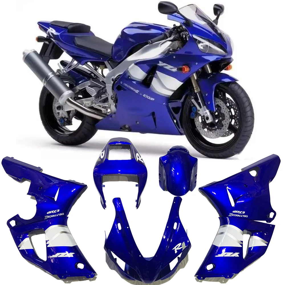 Реальные фото Обтекатели для YAMAHA YZF-R1 2000 2001 синий обтекатель комплект YZFR1 00 01 1000 YZF