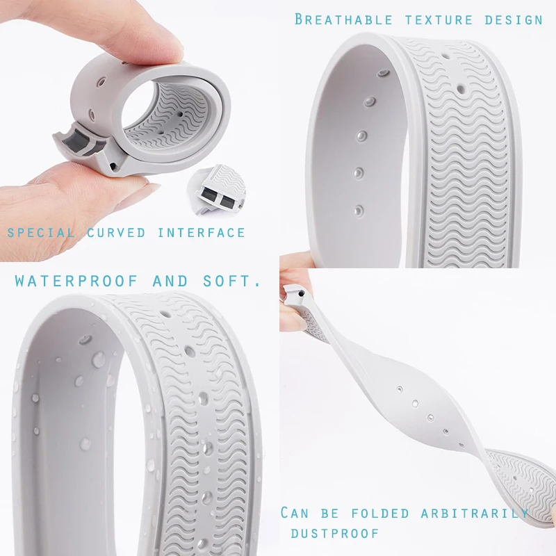 New Colorful Rubber Watch Band 20mm  for Omega×Swatch Joint MoonsSwatch Steel Pin Buckle Women Waterproof Curved End Watch Strap