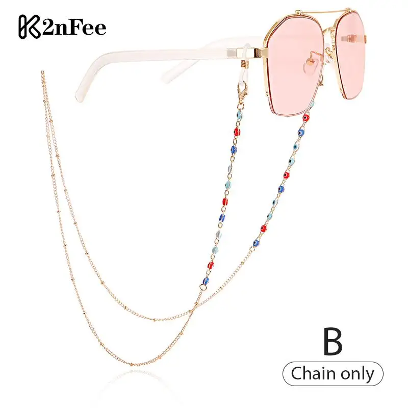 

1pcs Fashion Sunglasses Spectacles Holder Neck Cord Eyeglass Strap Reading Glasses Hanging Chain Glasses Slip Metal Chain