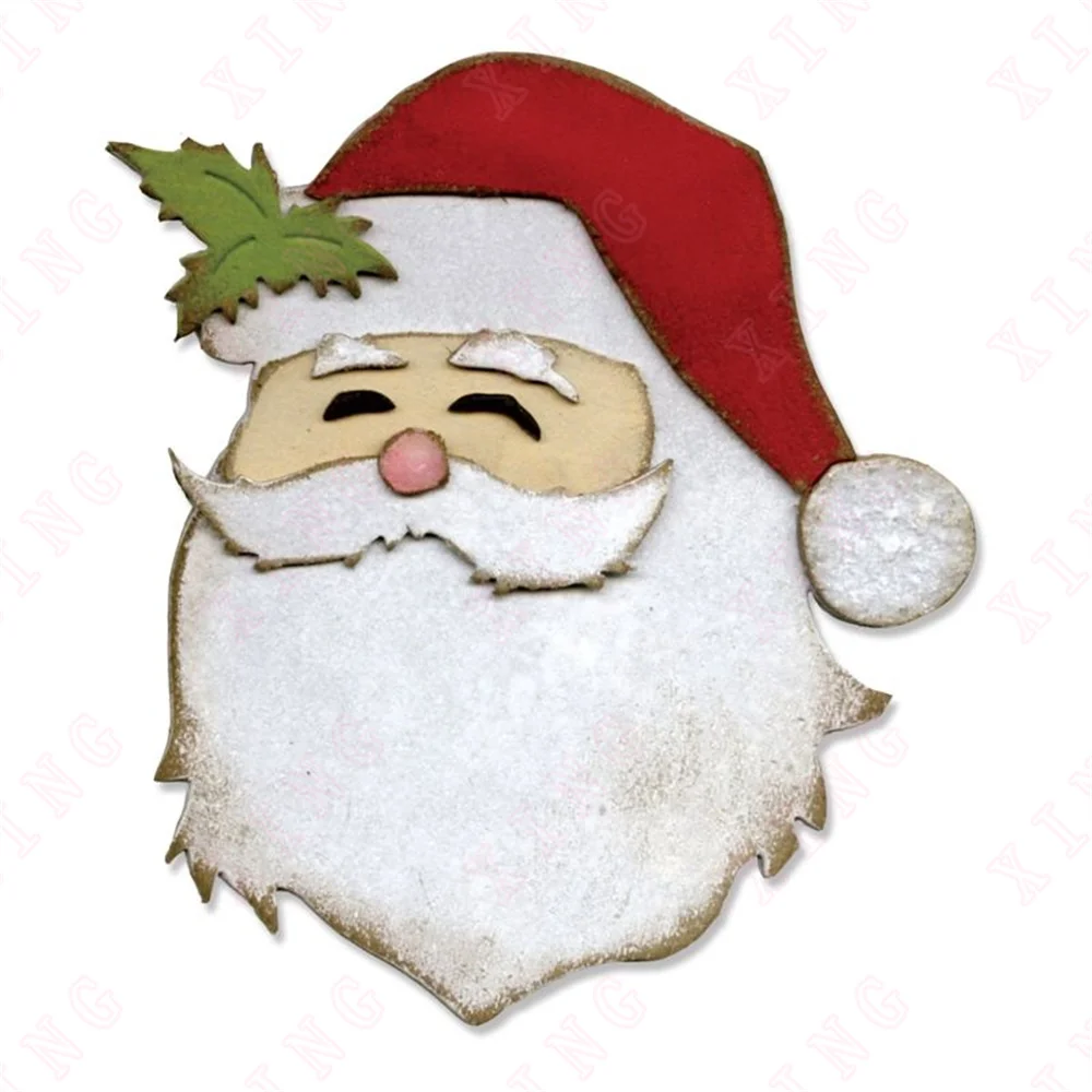 

New Metal Cutting Dies Scrapbook Album Card Decoration Embossing Cut Die 2022 Christmas Arrival Diy Handmade Craft St. Nick Mold