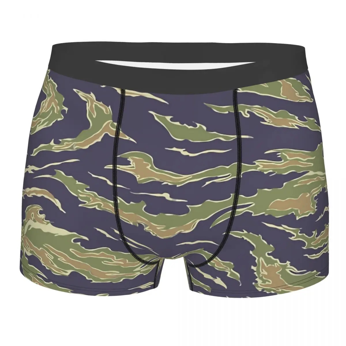 

Stripe Camo Men Boxer Briefs Underwear Tiger Animal Lover Highly Breathable Top Quality Sexy Shorts Gift Idea